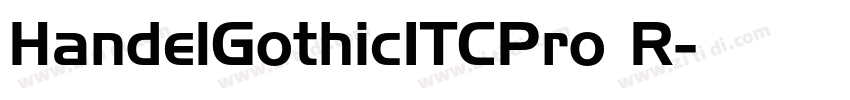 HandelGothicITCPro R字体转换